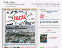Tablet Screenshot of antinuclear.net